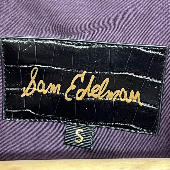 Sam Edelman Purple Embellished Double Breasted Military Jacket Coat S - Picture 3 of 14